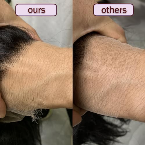 13x6 HD Body Wave Lace Front Wigs Human Hair Pre Plucked HD Transparent Frontal Wigs Human hair for Women 180% Density Brazilian Virgin Wigs Bleached Knots with Baby Hair 28inch
