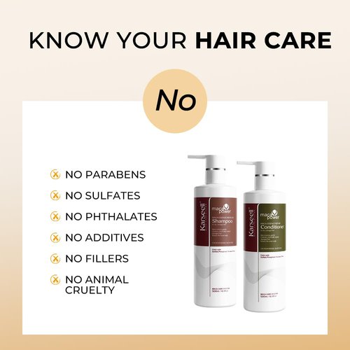 Karseell Collagen Hair Treatment Repair Conditioning, Shampoo and Conditioner Set for Dry Damaged Hair All Hair Types 16.9floz + 16.9floz