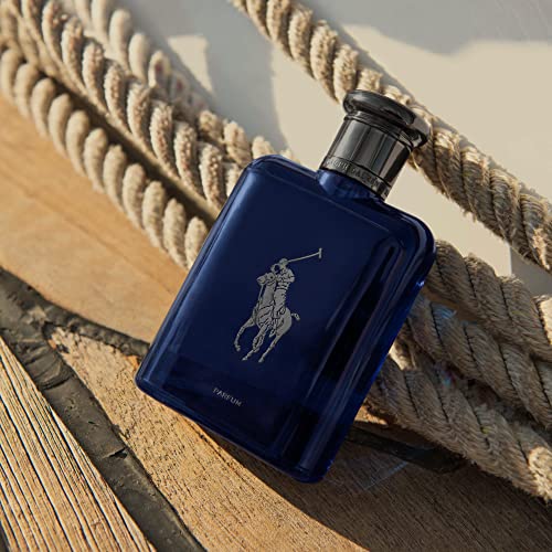 RALPH LAUREN FRAGRANCES Polo Blue - Parfum - Men's Cologne - Aquatic & Fresh - With Citrus, Oakwood, and Vetiver - Intense Fragrance - 2.5 Fl Oz