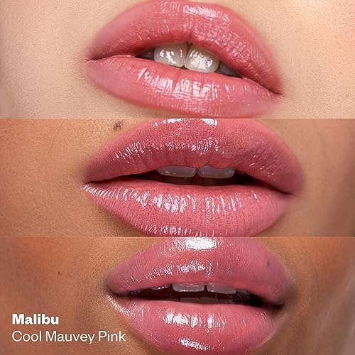 Kosas Wet Stick Moisturizing Shiny Sheer Lipstick with Ceramides, Hyaluronic acid, Peptides and Mango Butter - Soothes, Softens, and Moisturizes Lips ? Malibu