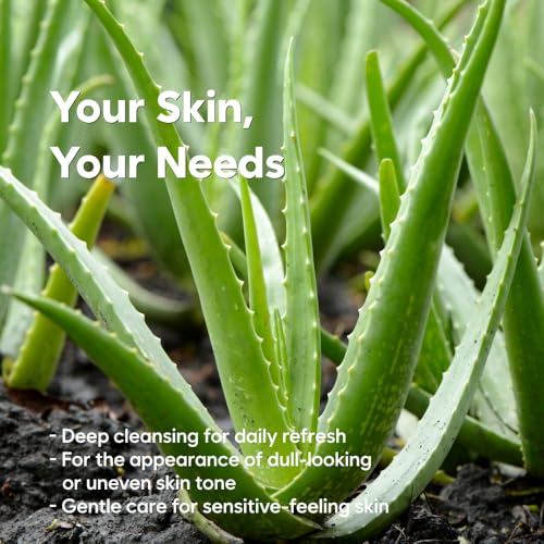 Aloe Fermentation Cleansing Milk, Hydrating Makeup Remover with Organic Aloe & Rice, Creamy Cleanser for Dry, Sensitive Skin, Supports Skin Barrier, Korean Skincare, 6.76 fl oz (200ml)