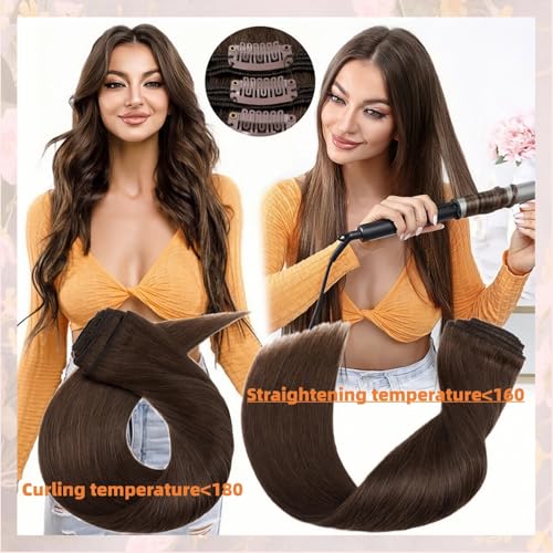 22iINCH Clip In Hair Extensions Real Human Hair, Remy Human Hair Extensions 12PCS Long Soft Natural Hair piece 14-28 Inch Straight Hair Extension for Women(180g-250g 1#(Jet Black)
