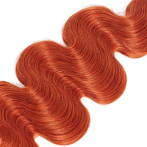 30 30 30 inch Ginger Human Hair Bundles 350 Body Wave Bundles Ginger Orange Human Hair Bundle 350 Body Wave Bundle
