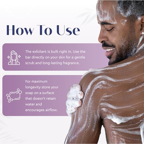 Baudelaire Exfoliating Spice Loofa Soap - Natural Fragrance - Hydrating & Moisturizing Triple-Milled Luxury, 5 oz (Pack of 6)