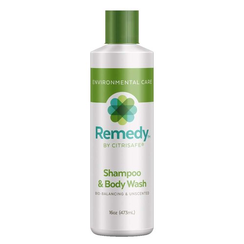CitriSafe Remedy Bio-Balancing Shampoo & Body Wash - Body Wash and Clarifying Shampoo For Build Up - Fragrance Free - 16 oz.