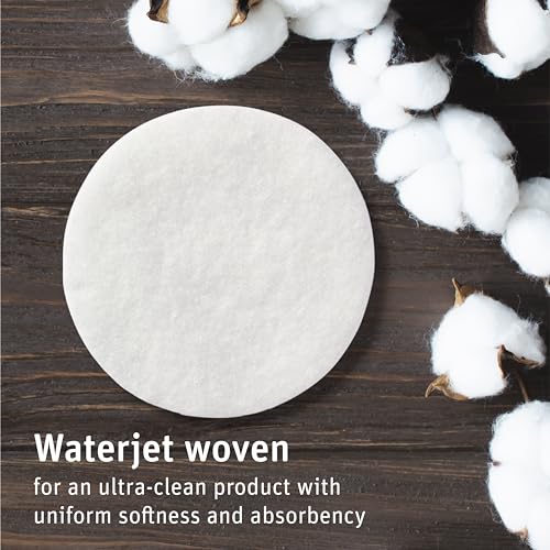 Simply Soft Premium Organic Cotton Rounds, 100 Count (Pack of 3), 100% Cotton Pads, Certified Organic, Hypoallergenic, Soft & Absorbent for Beauty, Cosmetics, Skin Care, Lint Free