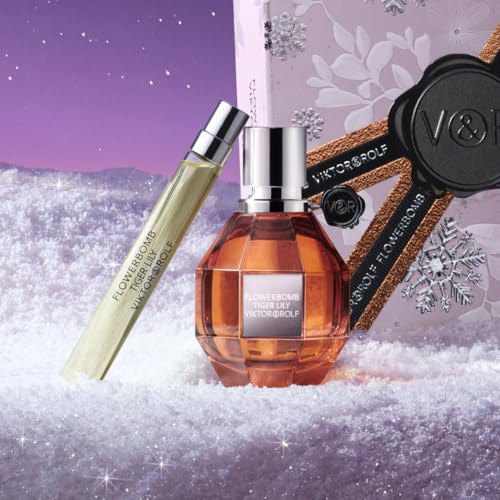 Viktor&Rolf - Tiger Lily Eau de Parfum - Women's Perfume Travel Holiday Gift Set - Floral, Ambery, & Fruity - With Notes of Coconut & Mango - Full Size, 1.7 Fl Oz & Travel Size, 0.3 Fl Oz