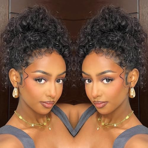 snv Game Changer 360 Glueless Wigs Invisible Drawstring Snug Fit Full HD Lace Wigs Human Hair Pre Plucked Pre Cut Bleached Tiny Knots Water Wave Frontal Wig 220 Density All Day Comfortable 24inch