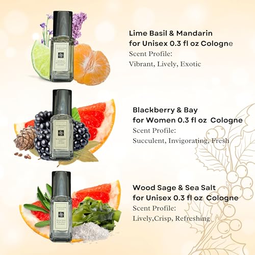 Jo Malone Cologne for Men and Women ? Fragrance Variety 5 Piece Mini Gift Set (0.30 oz Each)