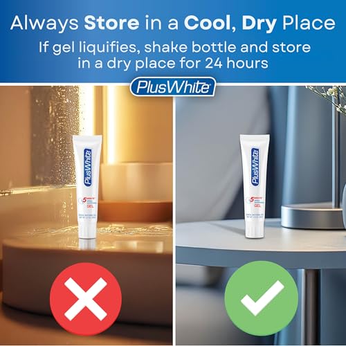 Plus White Speed Whitening Gel - 5 Minute Results - Professional at Home Teeth Whitening w/Dentist Approved Ingredient & Tooth Stain Remover (2 oz)