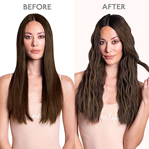 WENNALIFE Wire Hair Extensions (Increase 50% Lifespan) Real Human Hair 18 inch 125g Balayage Dark Brown to Chestnut Brown Remy Real Hair Extensions Invisible Wire Human Hair Fish Line