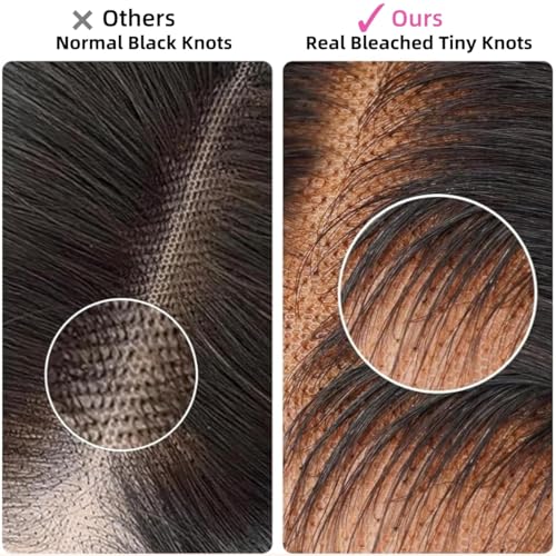 250 Density 13x6 HD Lace Front Wigs Human Hair Upgraded Tiny Knots Real Pre Bleached 26inch Deep Wave Invisible Full Lace Frontal Wig Glueless Curly Wigs Human Hair for Black Women