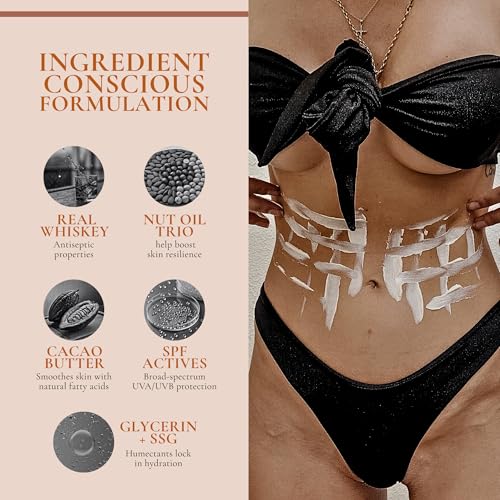 ed&i DURING Sunscreen Lotion for Body, SPF 30 Broad Spectrum Full Body Sun Screen w/UVA & UVB Protection, Moisturizing & Lightweight. Whiskey Cacao Scent ? 5.07 oz