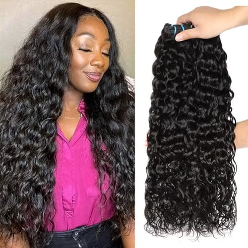 Human Hair Bundles Water Wave Bundles 12A Brazilian Weave Human Hair Bunldes Wet And Wavy Bundles Human Hair 100% Unprocessed Virgin 3 Bundls Human Hair 16 18 20