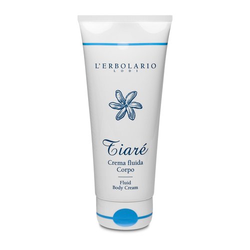 L’Erbolario Fluid Body Cream – Moisturizing Body Butter – Nourishing Cream for Even Tone – Skin Care with Shea Butter, Coconut Milk – Tiaré - 6.7 oz