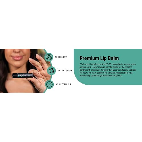 Premium Lip Balm Lightweight 4-Pack | Cherry, Blue Raspberry & Peppermint (2) | Natural Ingredients with Shea & Cocoa Butter | Made in USA | 0.15 oz Each