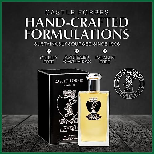 Neroli Special Reserve Men's Cologne by Castle Forbes, 100ml | Luxurious, Elite Fragrance with Precious Essential Oils | Paraben-Free, Cruelty-Free, Handmade Badge, Limited Batches