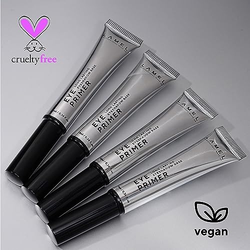 Lamel Insta Eyeshadows Base - Universal Colours - Clear, Waterproof, Vegan, Cruelty-Free, Made for Long-Lasting Wear - For Any Skin Tone and Type - 10 ml