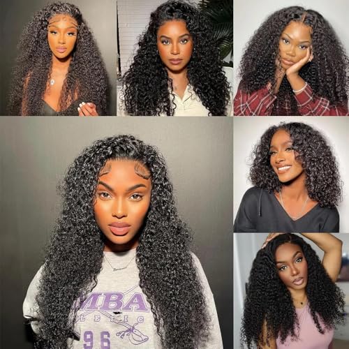 30 32 34 Inch Kinky Curly Human Hair Bundles Natural Black Color Brazilian Unprocessed Virgin Hair Extensions For Women