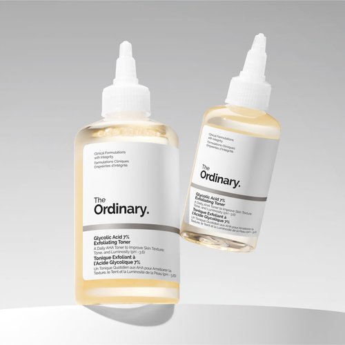 The Ordinary Glycolic Acid 7% Exfoliating Toner, Brightening and Smoothing Daily Toner for More Even-Looking Skin Tone, 8.1 Fl Oz (Pack of 2)