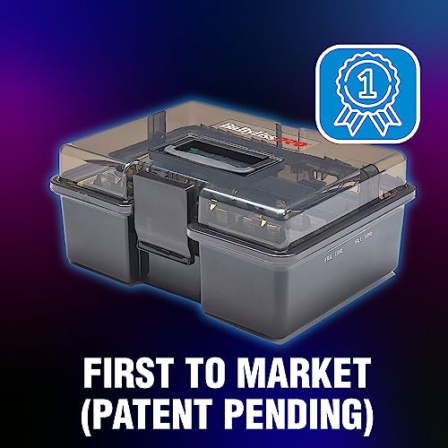 BaBylissPRO BarberSONIC Disinfectant Storage Box for Clipper & Trimmer Blades, Guards and Barber Accessories