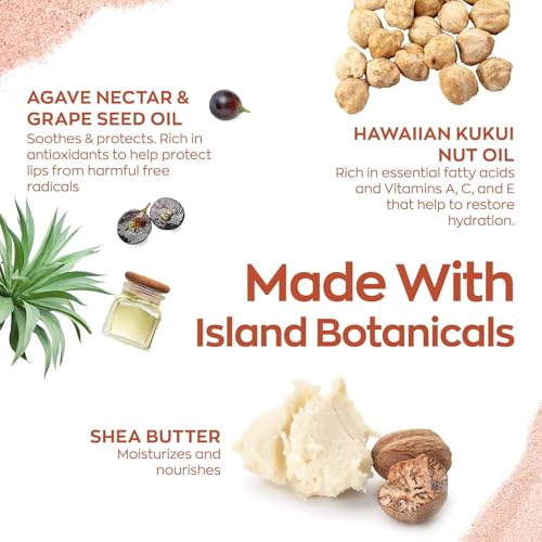Hanalei Lip Treatment Duo ? Hydrating Lip Balm & Repair for Dry, Chapped Lips with Kukui Oil, Shea Butter, Agave & Grapeseed Oil ? Clear Lip Moisturizer & Conditioner, Full & Mini Travel-Size