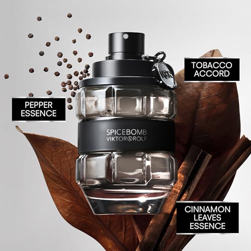 Viktor&Rolf - Spicebomb Eau de Toilette - Woody & Spicy - Cologne for Men - With Notes of Citrus & Tobacco