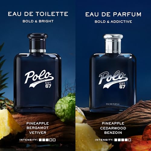 Ralph Lauren - Polo 67 Eau de Parfum - Men's Duo Cologne Set ($95 Value) - Woody & Fruity Scent - Full Size, 4.2 Fl Oz & Travel Size, 1.35 Fl Oz