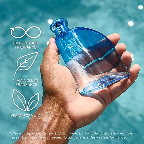 Nautica Pure Blue Eau de Toilette 3.3 fl oz (Pack of 1), Notes of Eucalyptus, Leather, and Vanilla, Men's Fragrance, Long Lasting, Everyday Fragrance, Travel Size