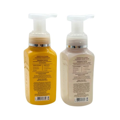 Bath & Body Works Gentle & Clean Foaming Hand Soap 8.75 fl oz (Sun-Washed Citrus & Backyard Honeysuckle)