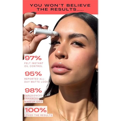 MADLUVV Prime Me Brow Primer ? Conditions brows, controls oil & grips makeup for smudge-proof wear. Matte eyebrow primer for older women & all ages. Use with Madluvv Brow Stamp & makeup routine.