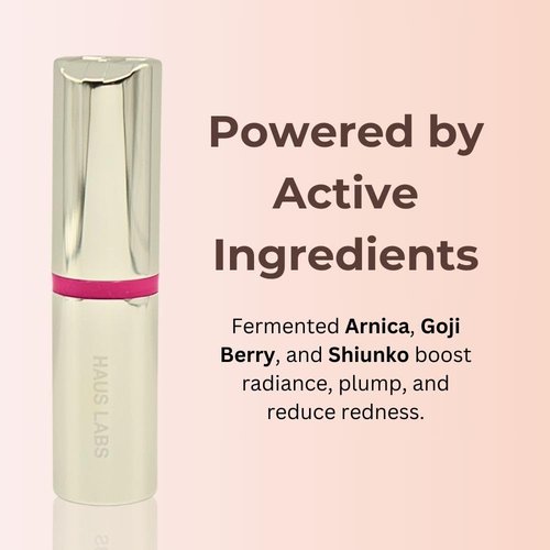 Haus Labs Color Fuse Longwear Hydrating Glassy Lip + Cheek Blush Balm Stick - Glassy Pitaya