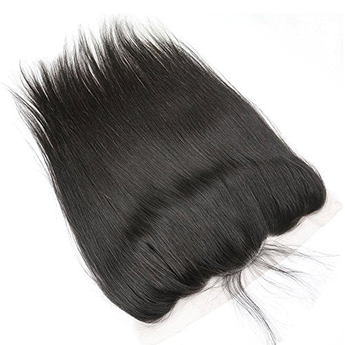 Grade 7A Lace Frontal Closure 13x4 Ear To Ear Bleached Knots Full Lace Frontal With Baby Hair Brazilian Virgin Human Hair 18inch
