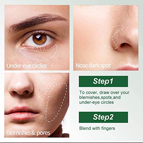 BB Mushroom Air Cushion, Avocado BB/CC Cream, All-Day Lasting Nude Foundation, Even Skin Tone Makeup Base, Easy to Apply, Thin, Moist