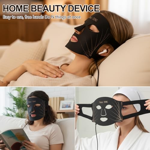 Red Light Therapy for Face 7-Color Light Modes£¬3-in-1 Fusion LED Beads£¬1200 mah Red Light Therapy Mask with Timer for Home & Travel£¬yoga & Relaxation - Ideal Choice for Skincare Lovers