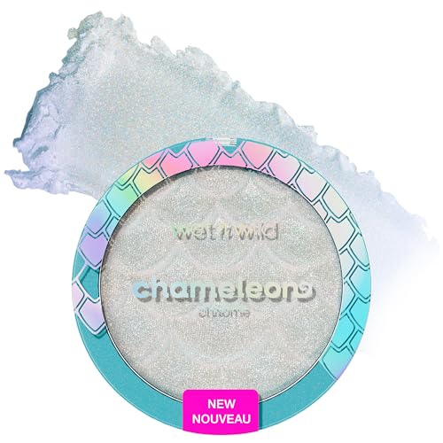 wet n wild Chameleon Chrome Highlighter, Dynamic Color Shift, Liquid-to-Baked Texture, Customizable Luminous Radiance, Cruelty-Free - Venus Swing