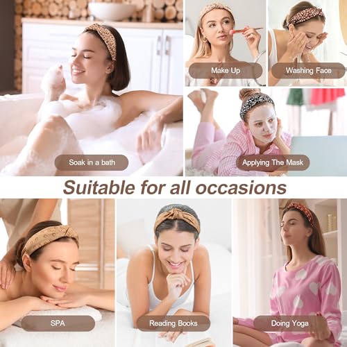 Headbands for Women Girls - 6PCS Stylish Top Knotted Headbands - Knotted Headband for Women - Head Bands Wide Hairband Hair Accessories