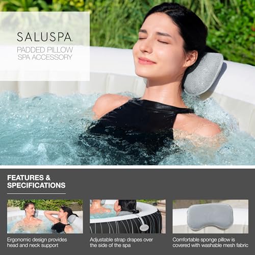 SaluSpa Padded Pillows (2-Pack),Grey