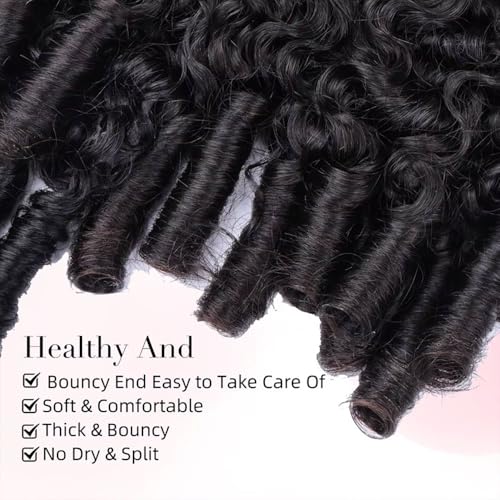 PerisModa 15A Raw Burmese Curly Bundles 100% Human Hair Bundles Pix Curly Bundles Unprocessed Human Hair Extensions 24 Inches 1PC 100% Unprocessed Virgin Water Wave Hair For Women Natural Black