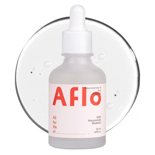 AFLO Niacinamide 16% Spa Therapy Ampoule 1.69 fl oz – Korean Vegan Skincare for Even Skin Tone & Deep Hydration