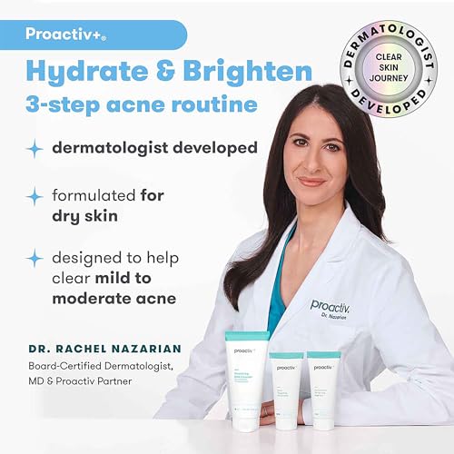 Proactiv+ 3 Step Advanced Skincare Acne Treatment ? Salicylic Acid Face Wash, Benzoyl Peroxide Pore Minimizing Treatment, and Salicylic Acid Hydrating Moisturizer - 90 Day Complete Acne Skin Care Kit