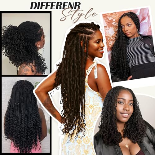 Teresa 0.2cm Micro Sister loc Extensions Human Hair Micro Locs Extensions Handmade Interlocking Sisterlocks Human Hair Sister Locs Curly Ends 100% Human Hair Dreadlock Extensions£¨18 Inch 60 Strands£©