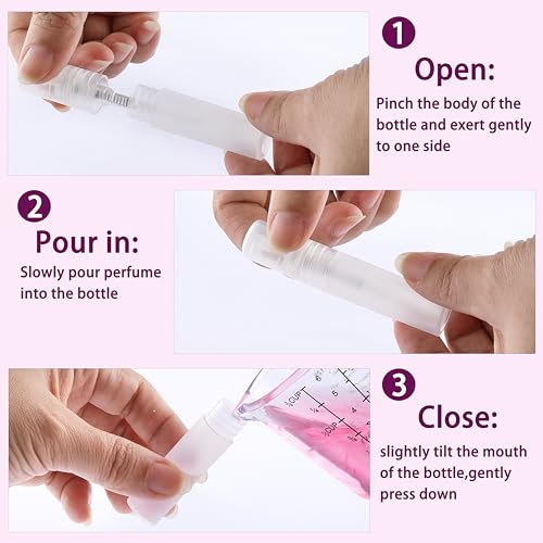 10 Pack 5ml Mini Perfume Sample Bottles, Fine Mist Perfume Spray Bottle for Travel, Portable Atomizer Sprayer