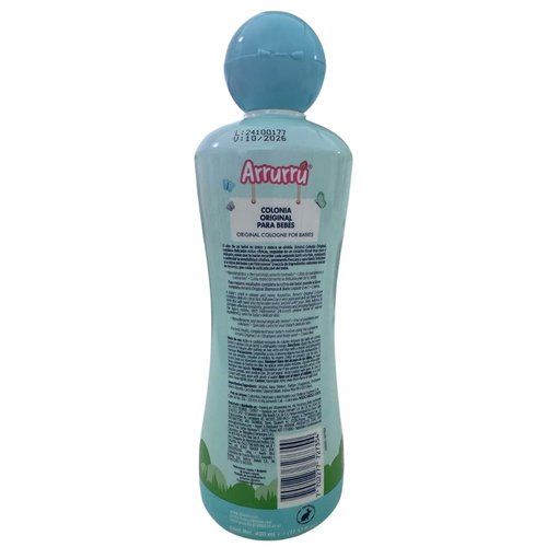 Colonia Arrurru para Bebes – 400ml (13.52 fl oz) (400ml (13.52oz), Azul (Blue))