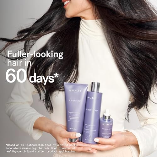 MONAT IR Clinical System ? Complete Hair Care Restoration Kit with Thickening Shampoo, Conditioner & Thinning Defense Serum ? Strengthens, Protects, & Revives Hair for Thicker, Fuller-Looking Results