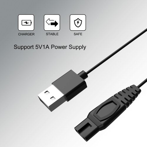 OGMWIN Replacement Power Cord for Brightup,Ufree Beard Trimmer Hair Clippers FK-8688T Electric Shaver Charger Charging Cable