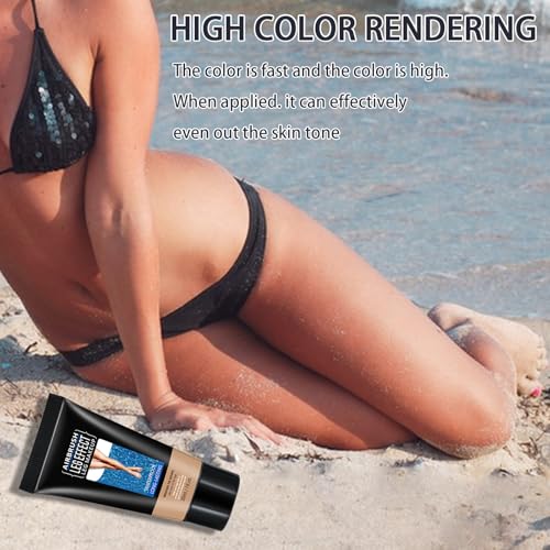 Leg Makeup Waterproof, Smooth Legs, Fade the Skin Color of Legs, Effectively Cover the Scars of Legs and Body, Long-Term Body Foundation Make-up Uniform Skin Skin Beauty Leg Cream