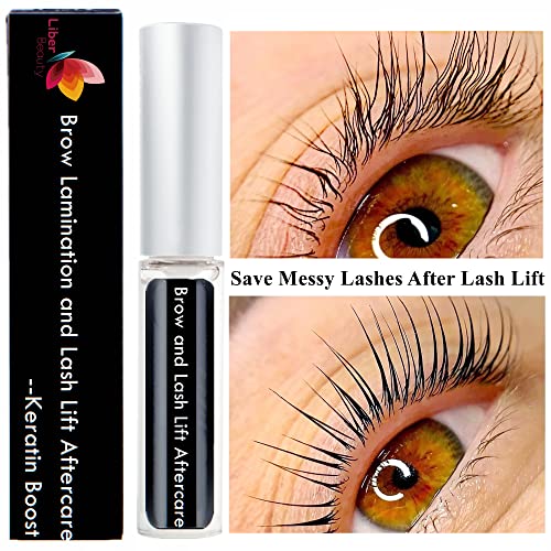 Lash Lift Care, Brow Lamination Aftercare Eyelash Perm Nutrition, Treat Burning Eyebrow Save Messy Lash, 8 weeks Keratin Care For and Perm/Lift(7ml)
