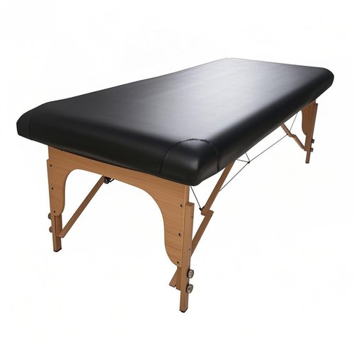 KAKU HOME Massage Table Cover Protector Vinyl Leather Spa Bed Covers - Fits Beds 28-31" Wide, Lash Bed Sheets Fitted Sheet, Waterproof & Oilproof & Reusable & Elastic (Black)