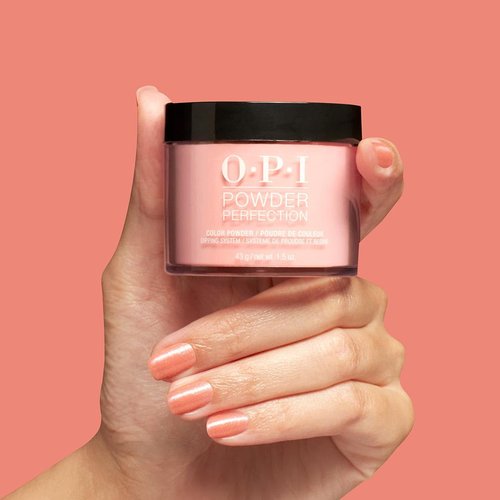 OPI Powder Perfection Keep It Surreal | Sheer Pastel Coral Shimmer Nail Dipping Powder | OPI'm Dreaming Collection